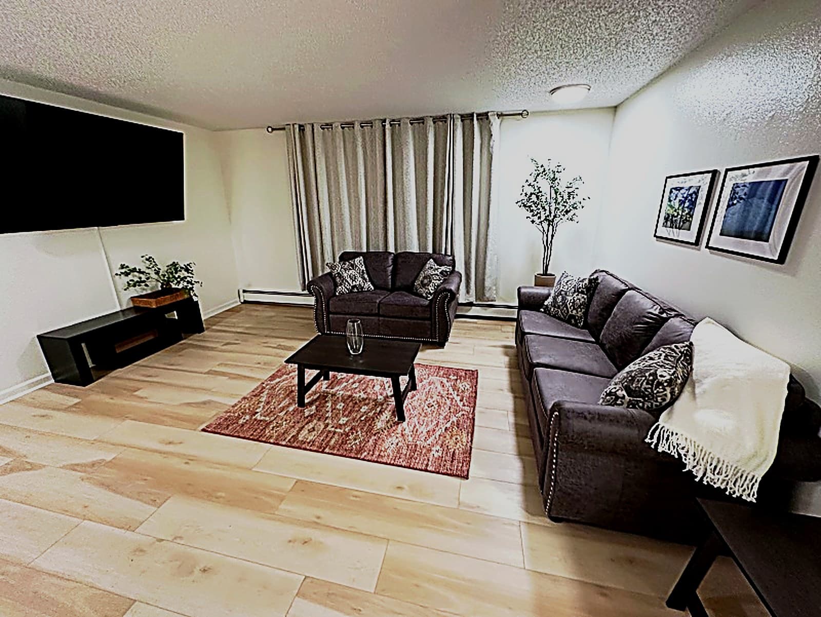 Furnished apartment interior at Stay Anchorage in downtown Anchorage